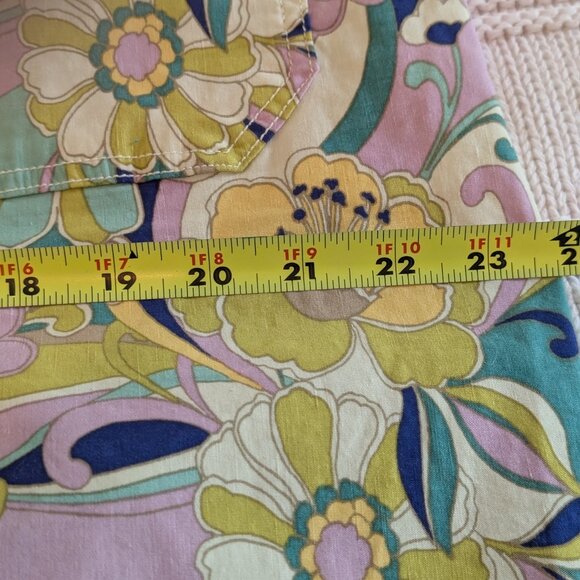 Maeve Collette Pants; retro 1970's spring colors print; Anthro's "magic fabric"! - Picture 8 of 12